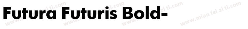 Futura Futuris Bold字体转换
